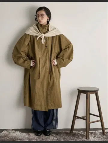 THE YOn 밀리터리 롱 자켓 코트