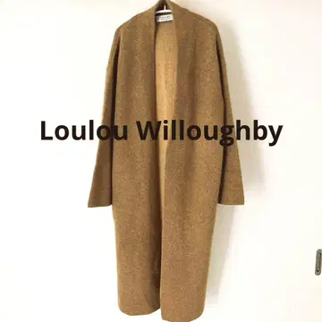 룰루 윌비 롱 가운 가디건 울(라쿤) 혼방 벨트 포함