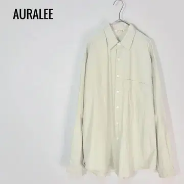 AURALEE 20SS WASHED FINX TWILL BIGSHIRTS