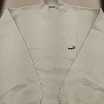 Crocodile 크림색 하이넥 니트 LL