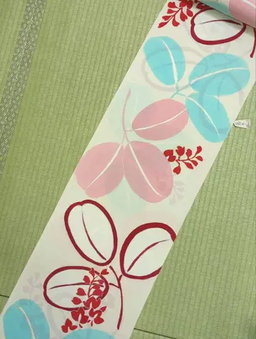 새상품 유젠 순수 실크 옷감 37