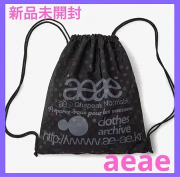 [ 미사용 새상품 ] aeae 냅색 블랙 도트 블랙 한국 한정판