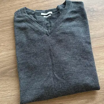 IENA 그레이 V넥 긴팔 니트