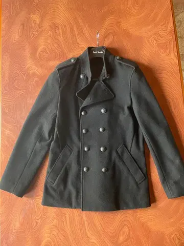 폴 스미스 블랙 더블 브레스트 코트