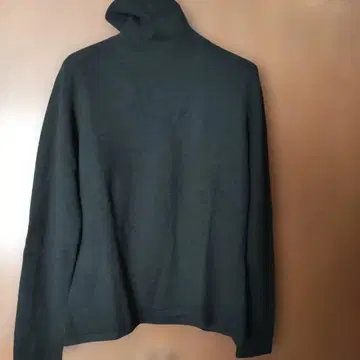 Lands' End 블랙 캐시미어 100% 터틀넥 스웨터 L