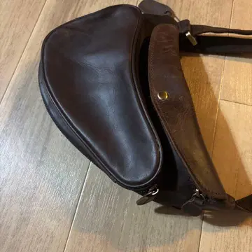 TIDING 바디백 원숄더 다크 브라운