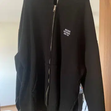 벤 데이비스 블랙 풀 집업 후드티 X-LARGE