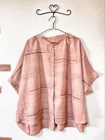 기모노 리메이크 돌먼 블라우스