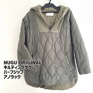 새상품급* NUGU ORIGINAL 퀼팅 다운 하프 지퍼 아노락