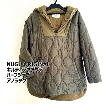 새상품급* NUGU ORIGINAL 퀼팅 다운 하프 지퍼 아노락