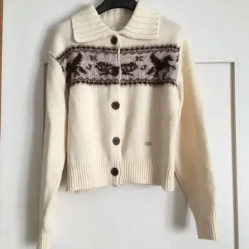 kijun Nordic Knit Cardigan Ivory