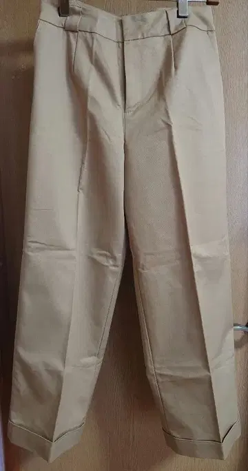 렙심 베이지 와이드 팬츠