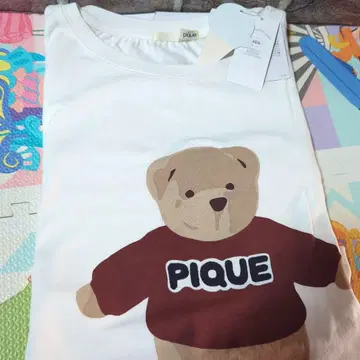 [ 새상품 ] pique 롱 티셔츠 룸웨어