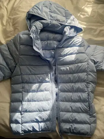 유니클로 키즈 다운 160 블루