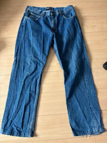 Lee 블루 데님 스트레이트 팬츠