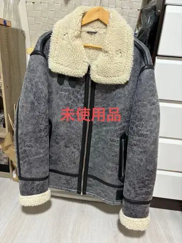 미사용 ZARA 페이크 가죽 자켓