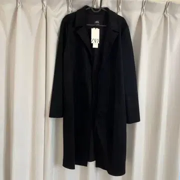 ZARA 블랙 스웨이드 코트 M 사이즈 미사용 택 포함