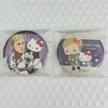 진격의 거인 엘르 산리오 키티 캔뱃지