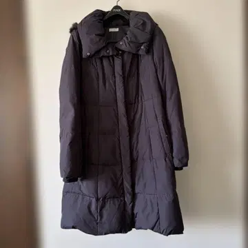 블랙 롱 다운 자켓