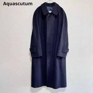 새상품급 아쿠아 스큐텀 캐시미어 100% 스텐칼라 발칼라 코트