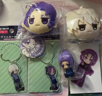 블루 록 키링 캔뱃지 스티커 세트 나기 레이