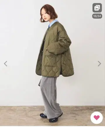 RayBEAMS 올리브 퀼팅 자켓 사이즈 0 레이빔즈