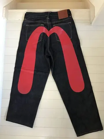 에비수 데님 빨간색