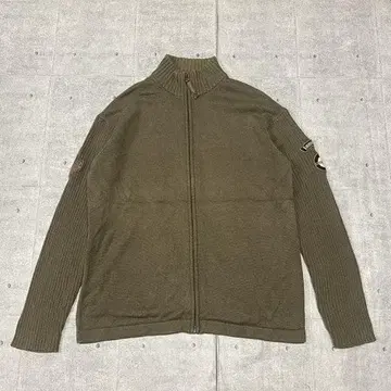 Lambretta 밀리터리 집업 코튼 니트 람브레타