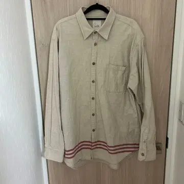 펠리시모 써니클라우드 린넨풍 내추럴 스타일 긴팔 셔츠 사이즈 LB