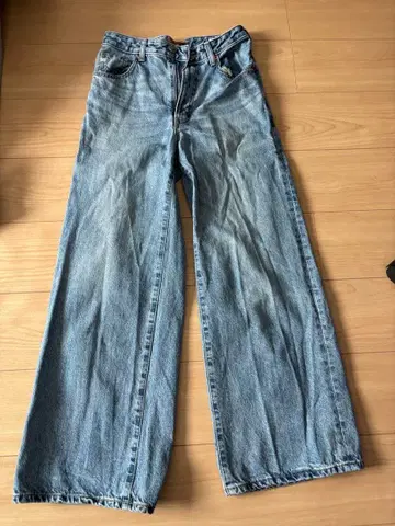 SOMETHING. 라이트 블루 와이드 레그 데님