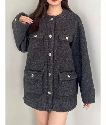 dazzlin 보아 프렌치불 집업 Free 사이즈