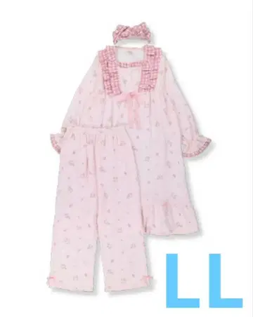 시마무라 아오키 미사코 마론 크림 룸웨어 상하의 세트 LL