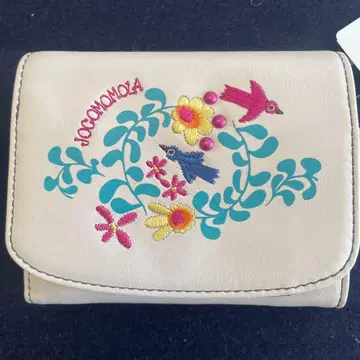 호코모모라 자수 이단 접이식 지갑