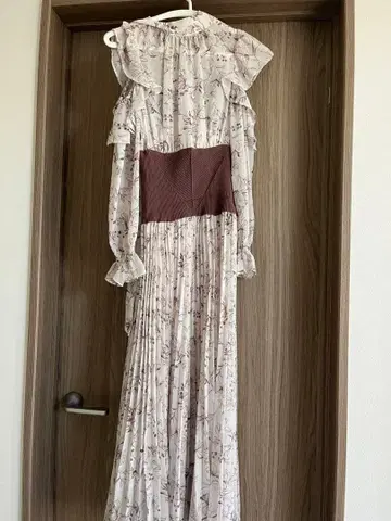 SNIDEL 프릴 플리츠 드레스 S