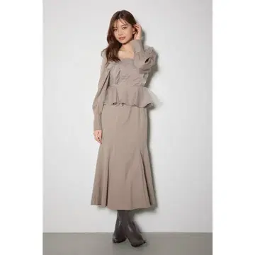 rienda 튤 도킹 머메이드 원피스