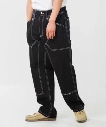 XLARGE 대비 스티치 워크 팬츠