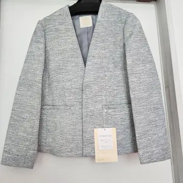 그레이 계열 테일러드 자켓 트위드풍