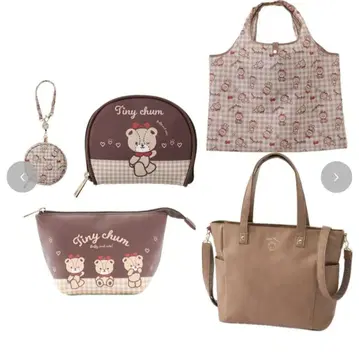 타이니 참 백, 파우치 5종 세트 미사용 새상품