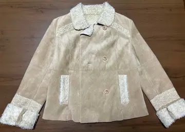 핑크하우스 무스탕 코트 베이지