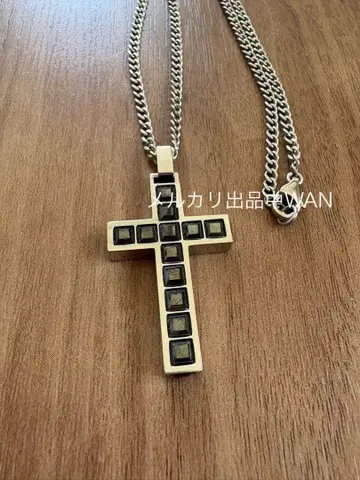 BLACK 크로스 목걸이