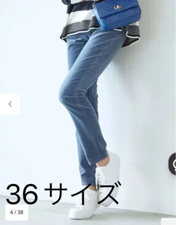 23구 DENIM 벨벳 스트레치 스키니 팬츠