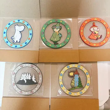 [컴플리트] MOOMIN 클리어 러버 코스터 5종 세트