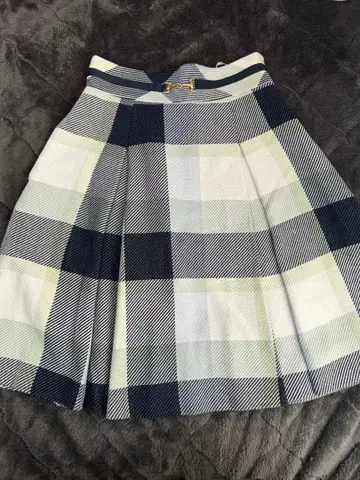 BLUE LABEL 블루레이블 체크 무늬 플리츠 스커트 38