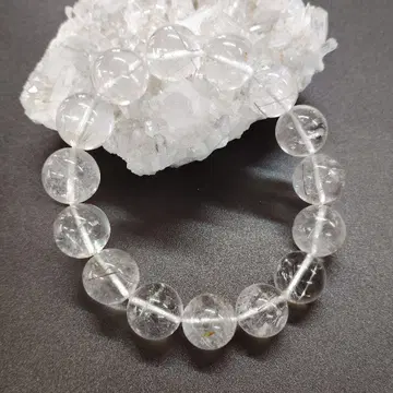 실버 루틸 14mm 팔찌-3