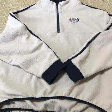 JaVa 플리스 하프 지퍼 자켓 크림색 미사용 새상품