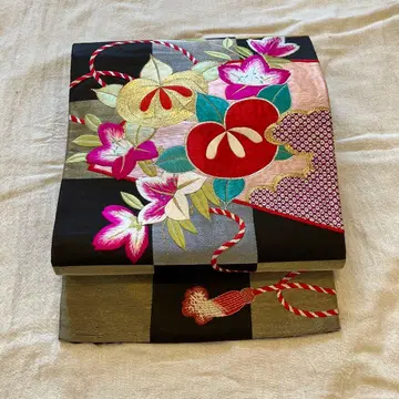 [ 초 레어 ] 앤티크 애호가 필견 자수 나고야 오비