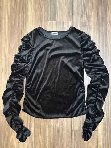 H BEAUTY&YOUTH 유나이티드 애로우즈 벨로아 셔링 상의