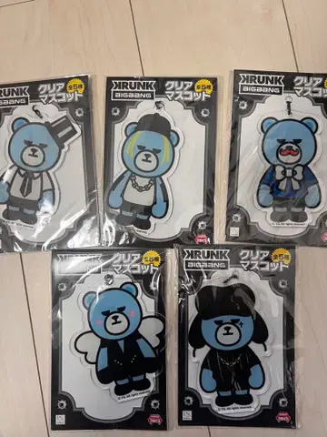 KRUNK BIGBANG 클리어 마스코트 5개 세트