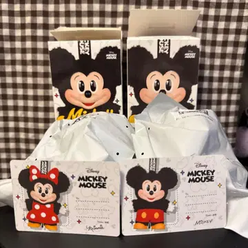 세트 pop mart 미키 패밀리 미키 미니 키링