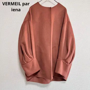 새상품급 베르메이유 페예나 슈퍼160s 리버 벌룬 소매 숏코트